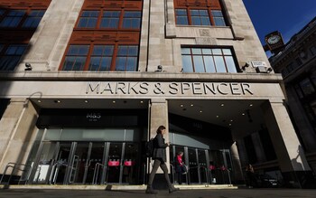 The Marks and Spencer Group Plc Marble Arch store on Oxford Street in London